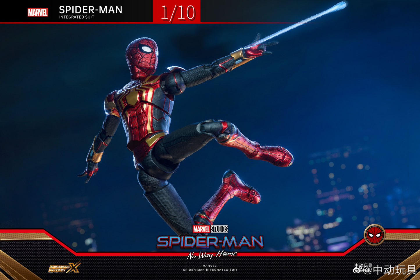 ZD Toys Spider-Man (Integrated Suit) 1:10 Scale Collectible Figure