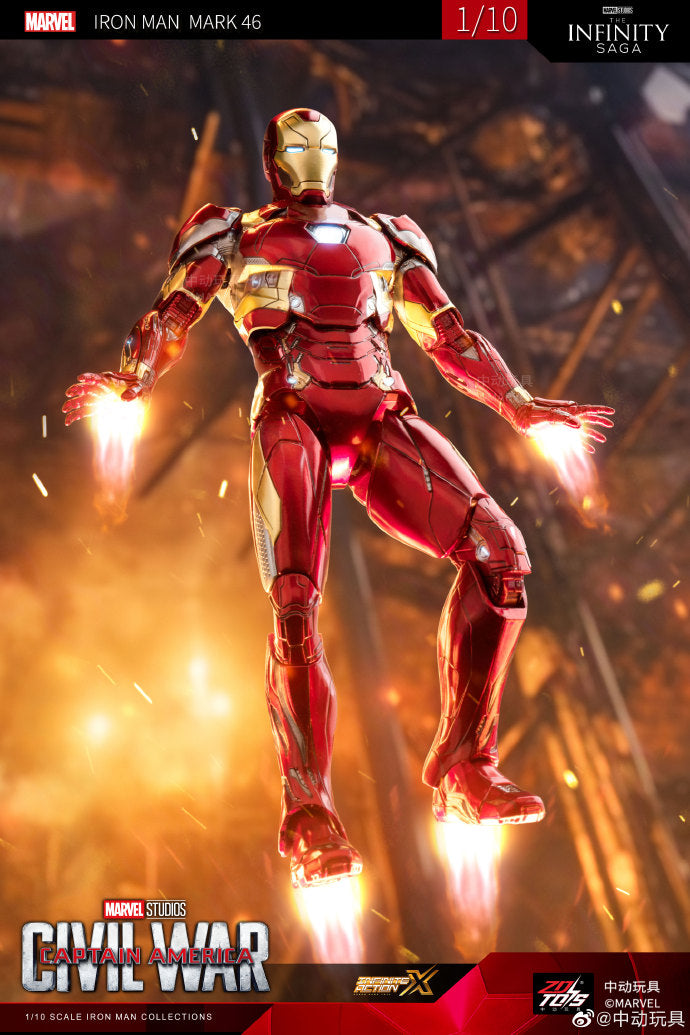 ZD Toys Iron Man Mark 46 1:10 Collectible Figure