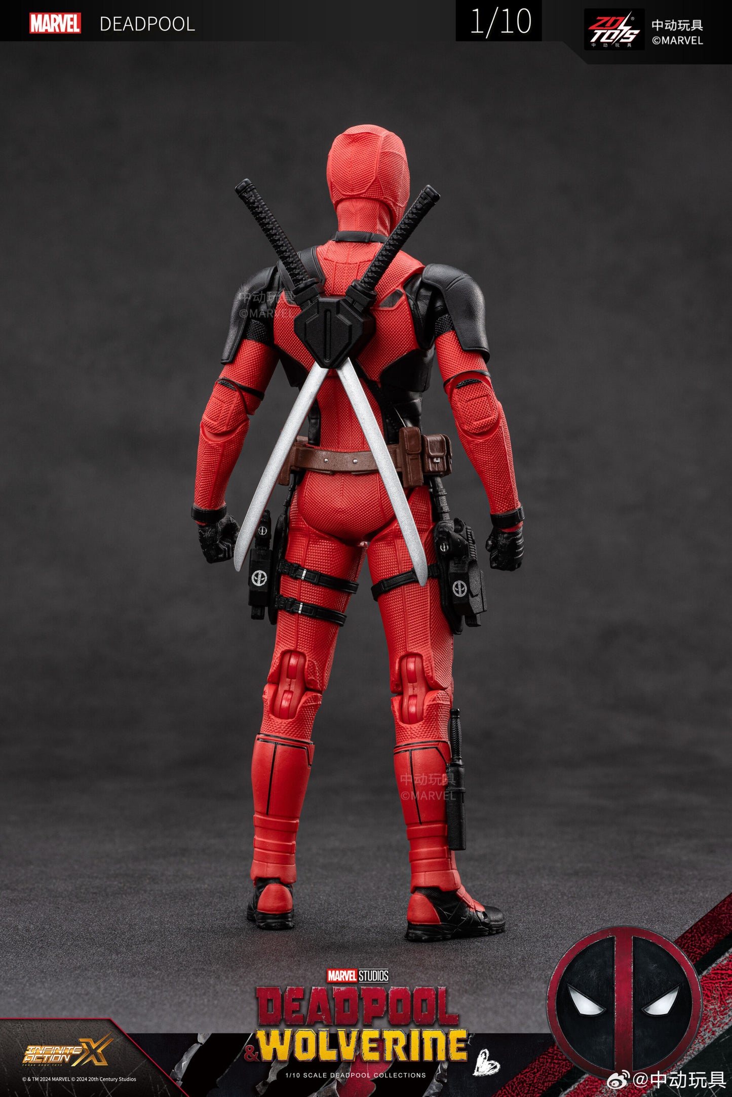 ZD Toys Deadpool &amp; Wolverine - Deadpool 1:10 Scale Collectible Figure