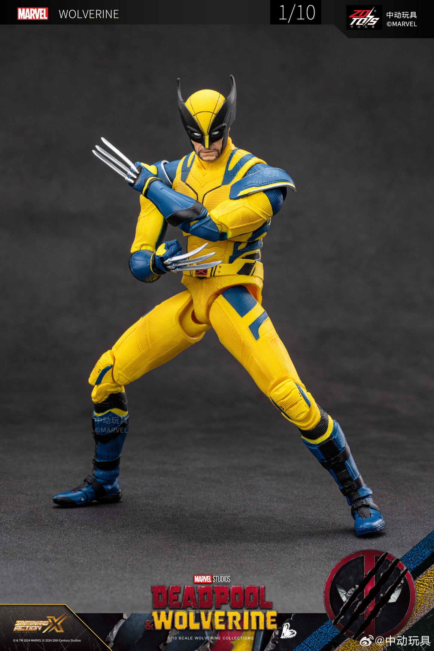 ZD Toys Deadpool &amp; Wolverine - Wolverine 1:10 Scale Collectible Figure