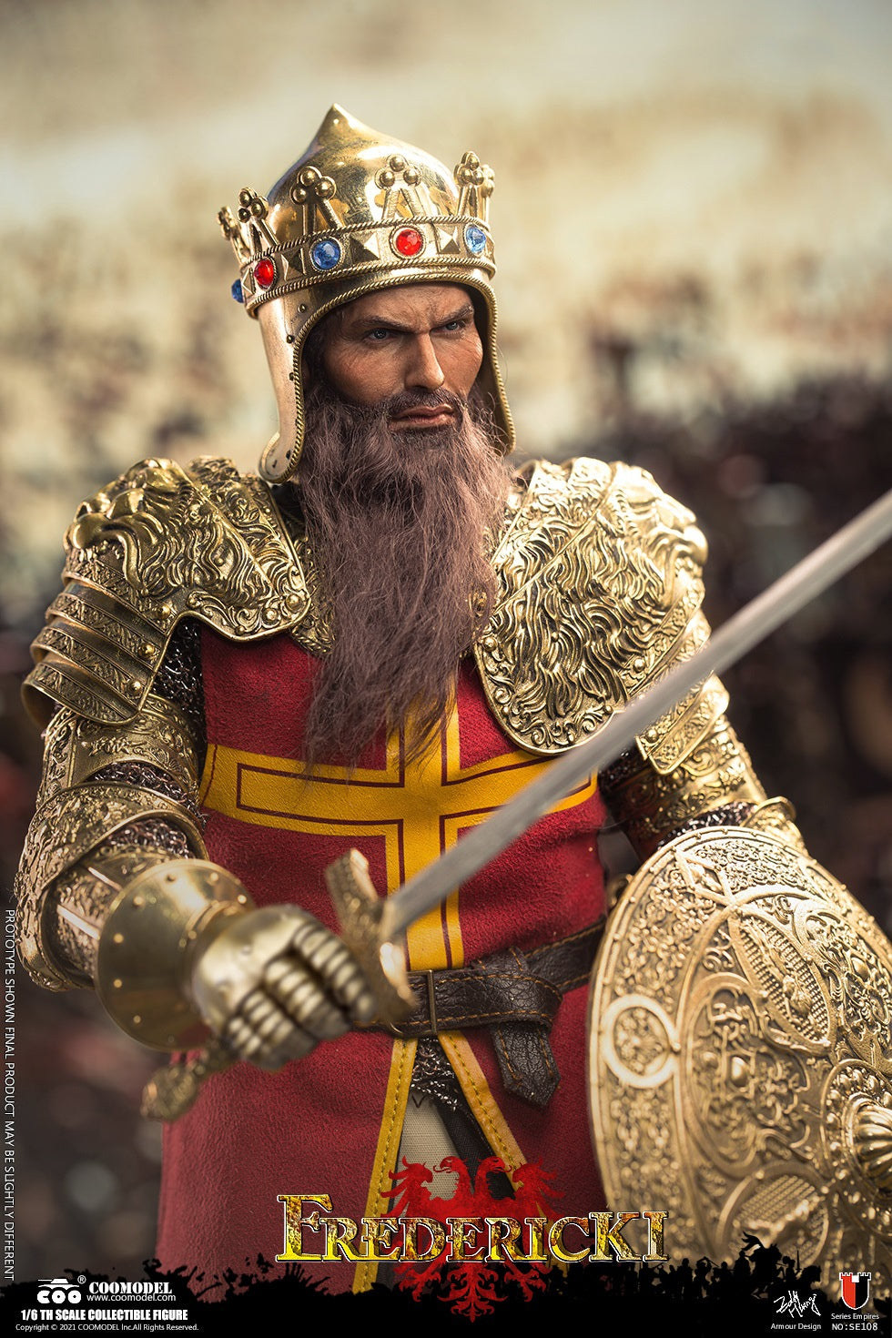 Coomodel 1:6 Scale Series Of Empires - Friedrich I ( Exclusive Copper Version )