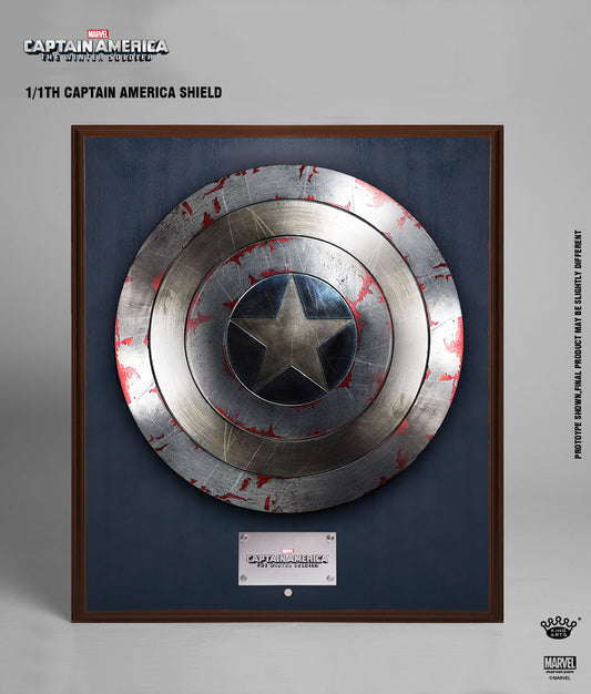 King Arts Captain America 2 - The Winter Soldier: Shield Replica - Collectible Battle Damage Wall Fixed Style