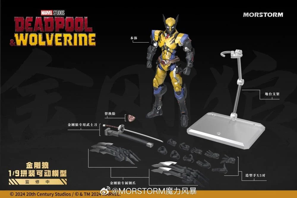 Morstom "Deadpool &amp; Wolverine" 1:9 Scale Collectible Figure MOR-WOLVERINE