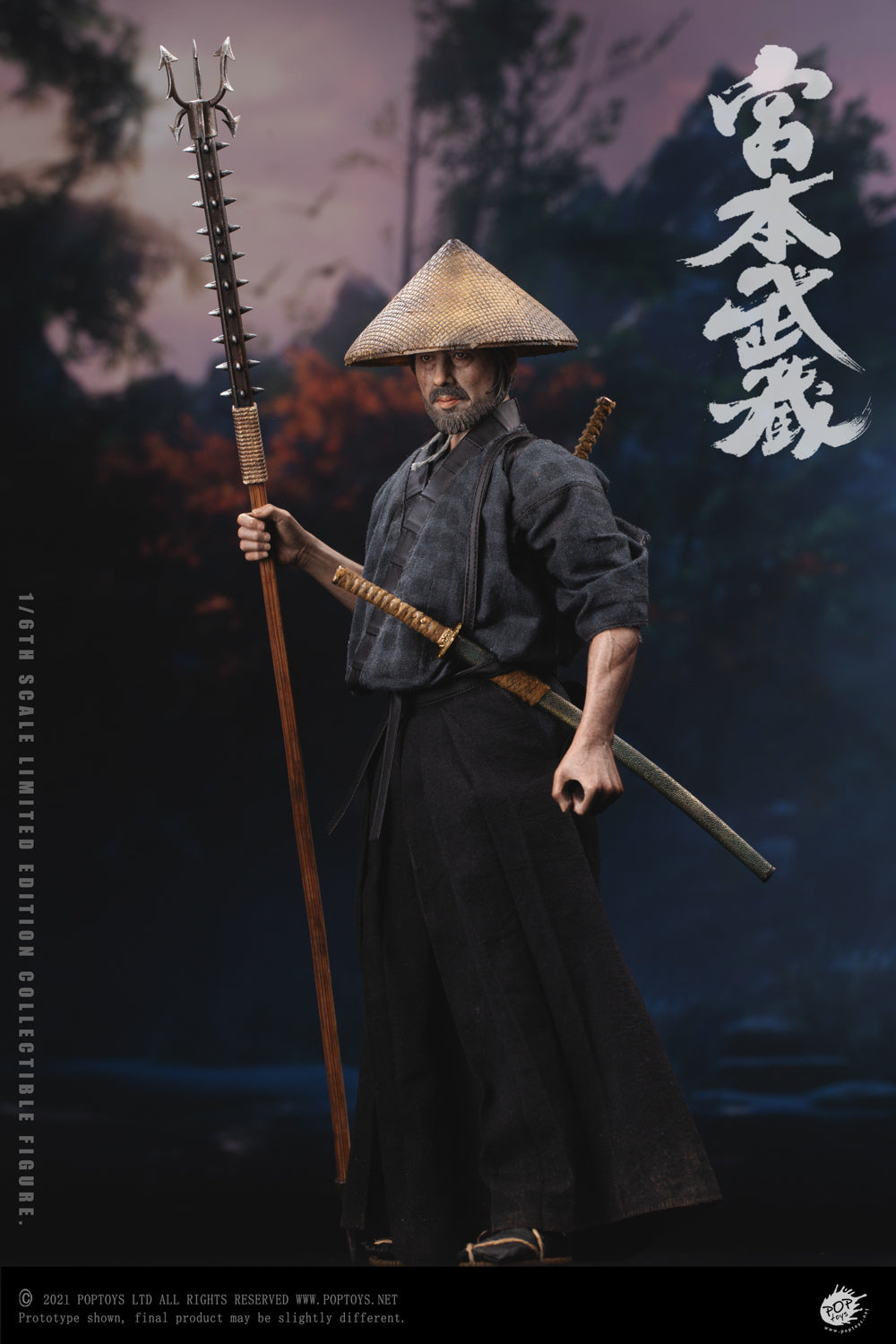 POPTOYS 1:6 Scale Miyamoto Musashi Action Figure