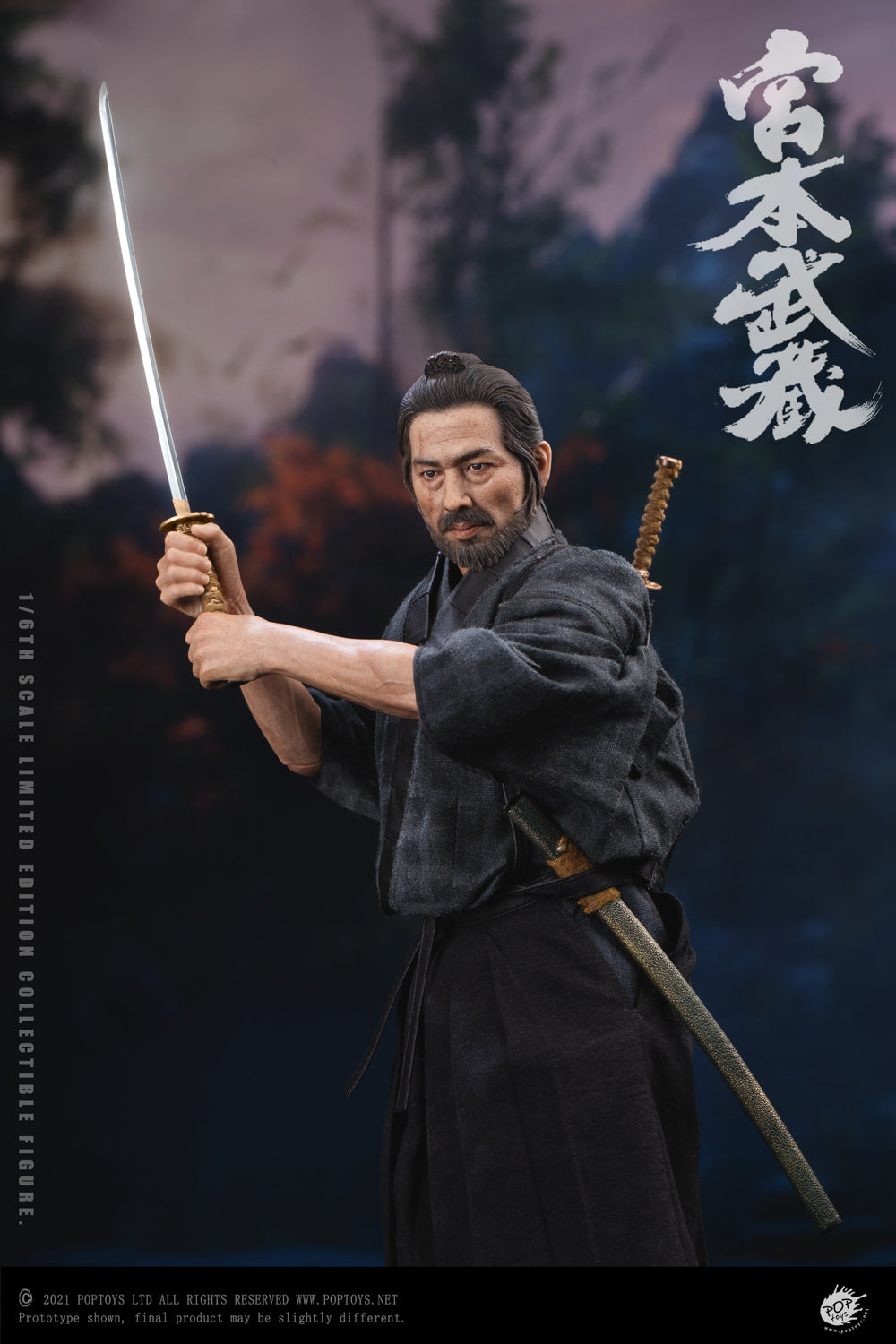 POPTOYS 1:6 Scale Miyamoto Musashi Action Figure