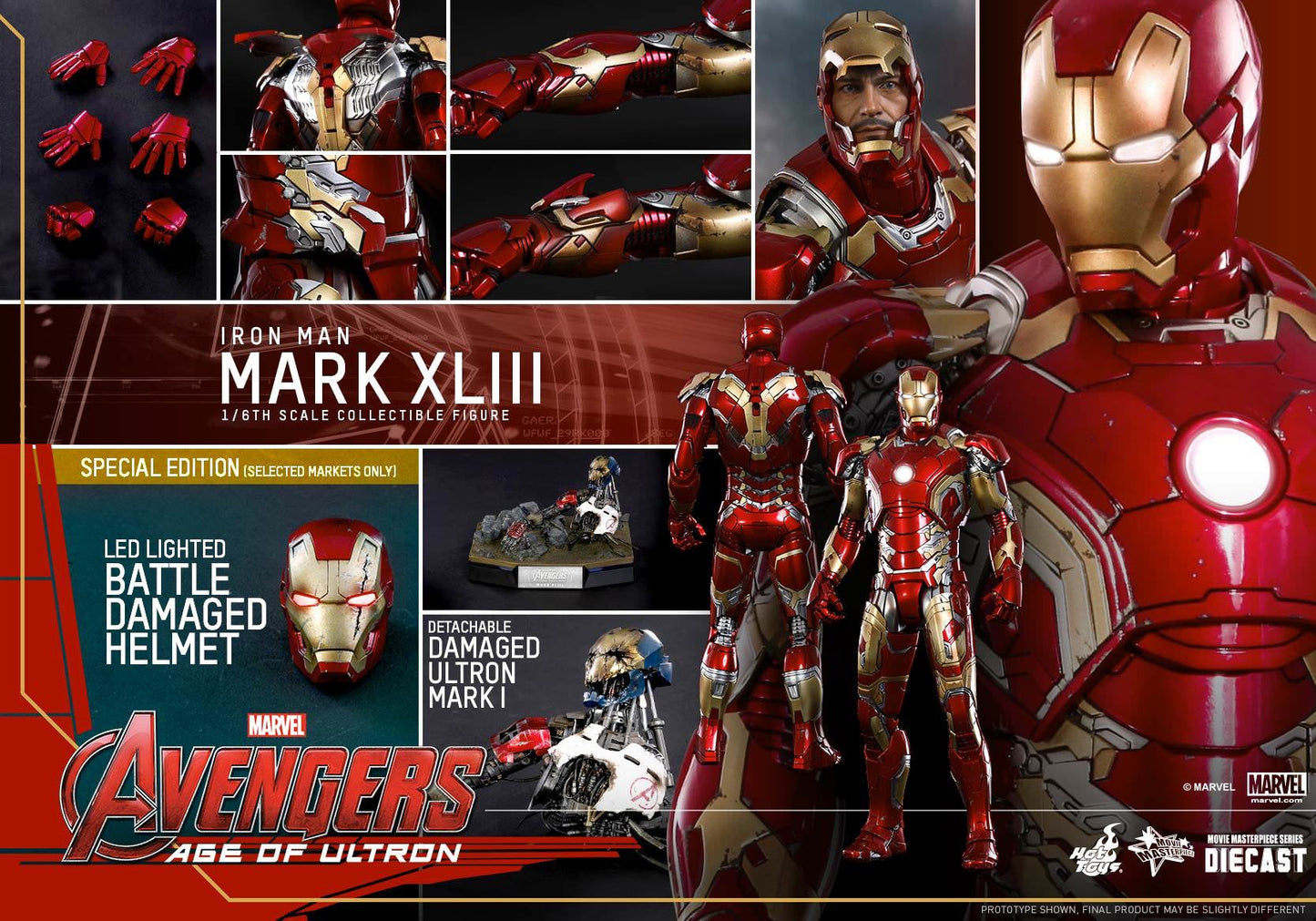 Hot Toys Avengers Age Of Ultron Iron Man Mark XLIII (Exclusive Edition) MMS278D09