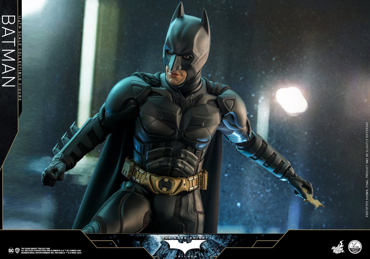 Hot Toys 1:4 Scale The Dark Knight Trilogy - Batman Collectible Figure ( Regular Edition ) QS019