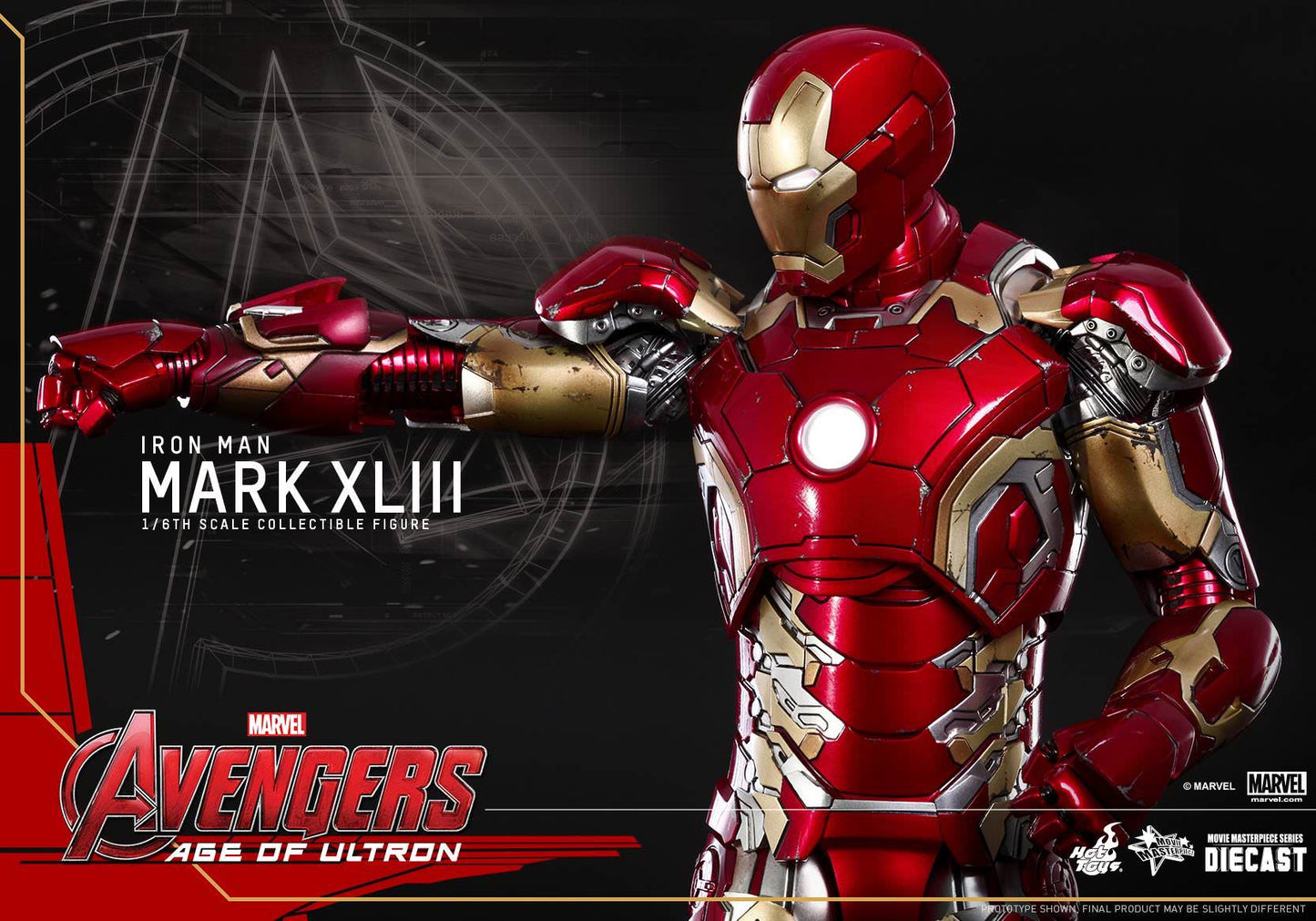 Hot Toys Avengers Age Of Ultron Iron Man Mark XLIII (Exclusive Edition) MMS278D09