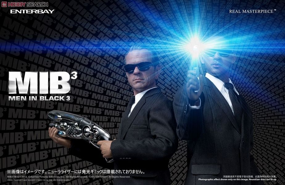 Enetrbay Real Masterpiece Collectible Figure / Men in Black III Agent J &amp; Agent K set