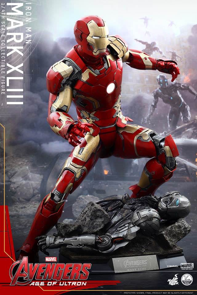 Hot Toys Avengers Age Of Ultron Iron Man Mark XLIII 1:4 Scale QS005