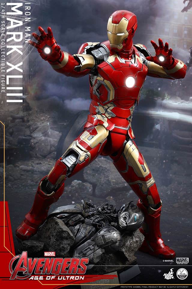 Hot Toys Avengers Age Of Ultron Iron Man Mark XLIII 1:4 Scale QS005