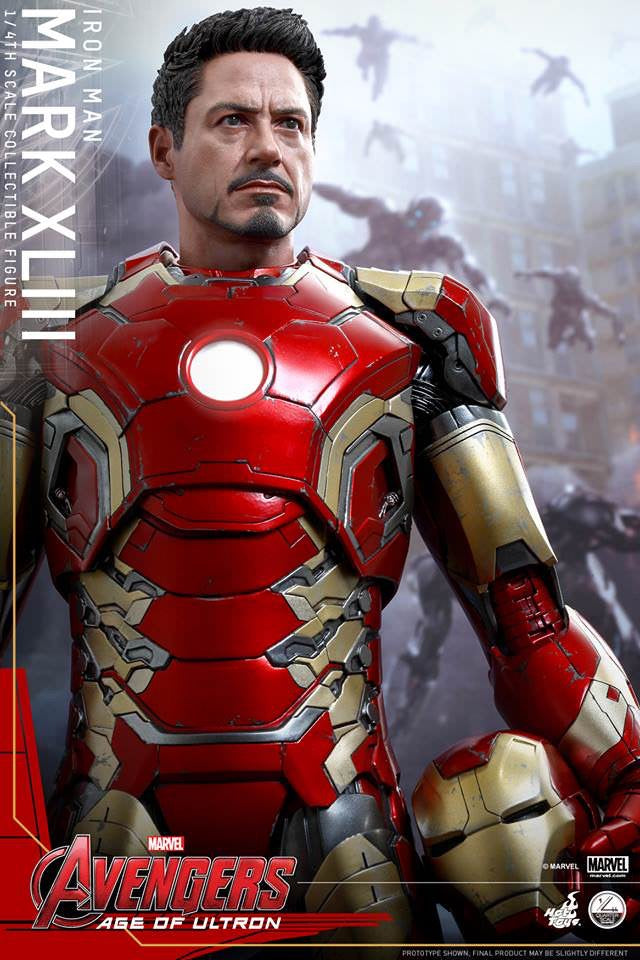 Hot Toys Avengers Age Of Ultron Iron Man Mark XLIII 1:4 Scale QS005