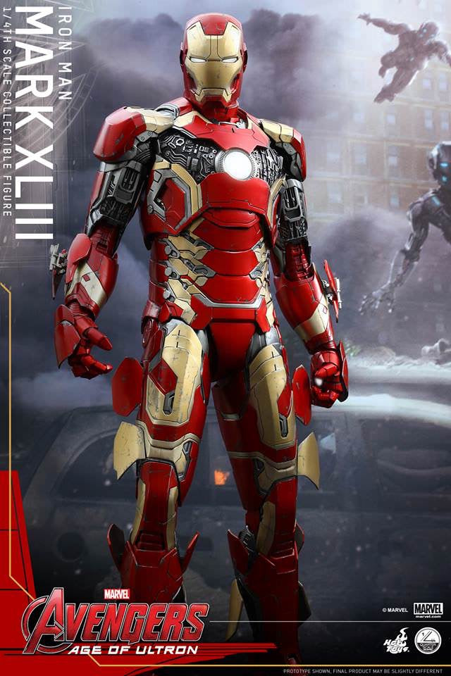 Hot Toys Avengers Age Of Ultron Iron Man Mark XLIII 1:4 Scale QS005