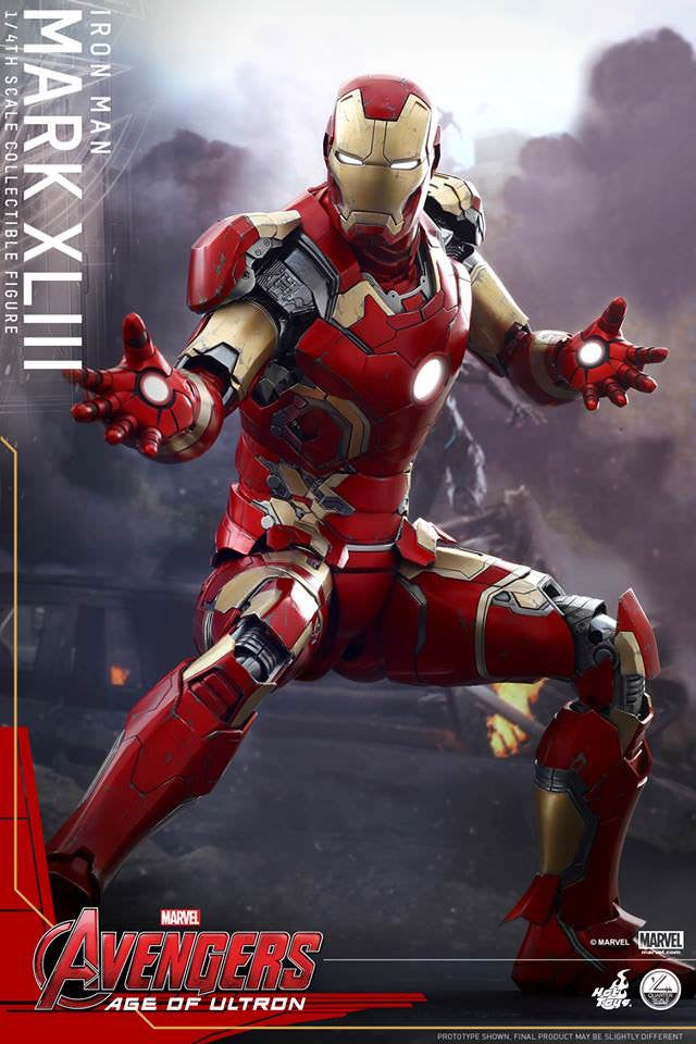 Hot Toys Avengers Age Of Ultron Iron Man Mark XLIII 1:4 Scale QS005