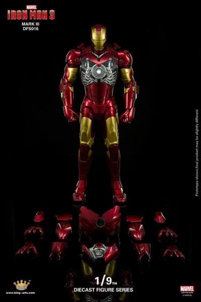 King Arts 1:9 Scale Iron Man 3 Iron Man Mark III Collectible Figure