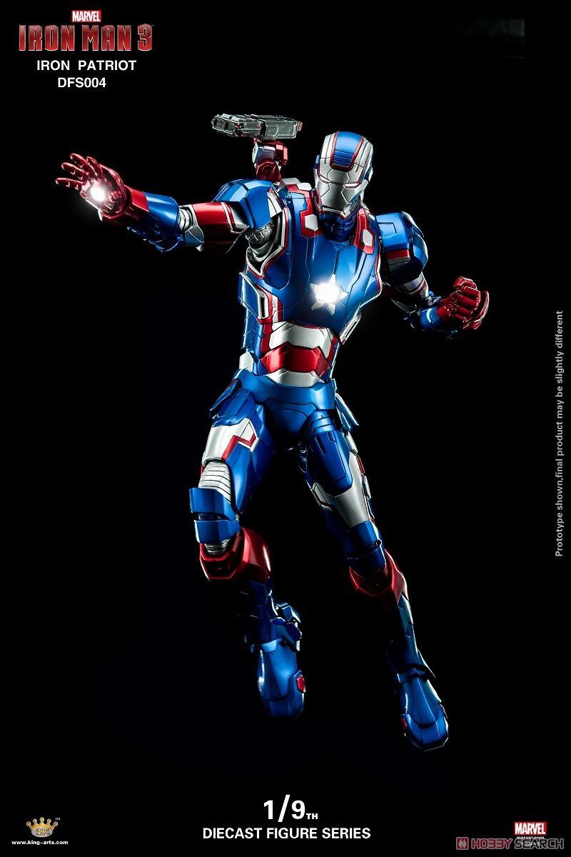 King Arts 1:9 Scale Iron Man Iron Patriot Collectible Figure