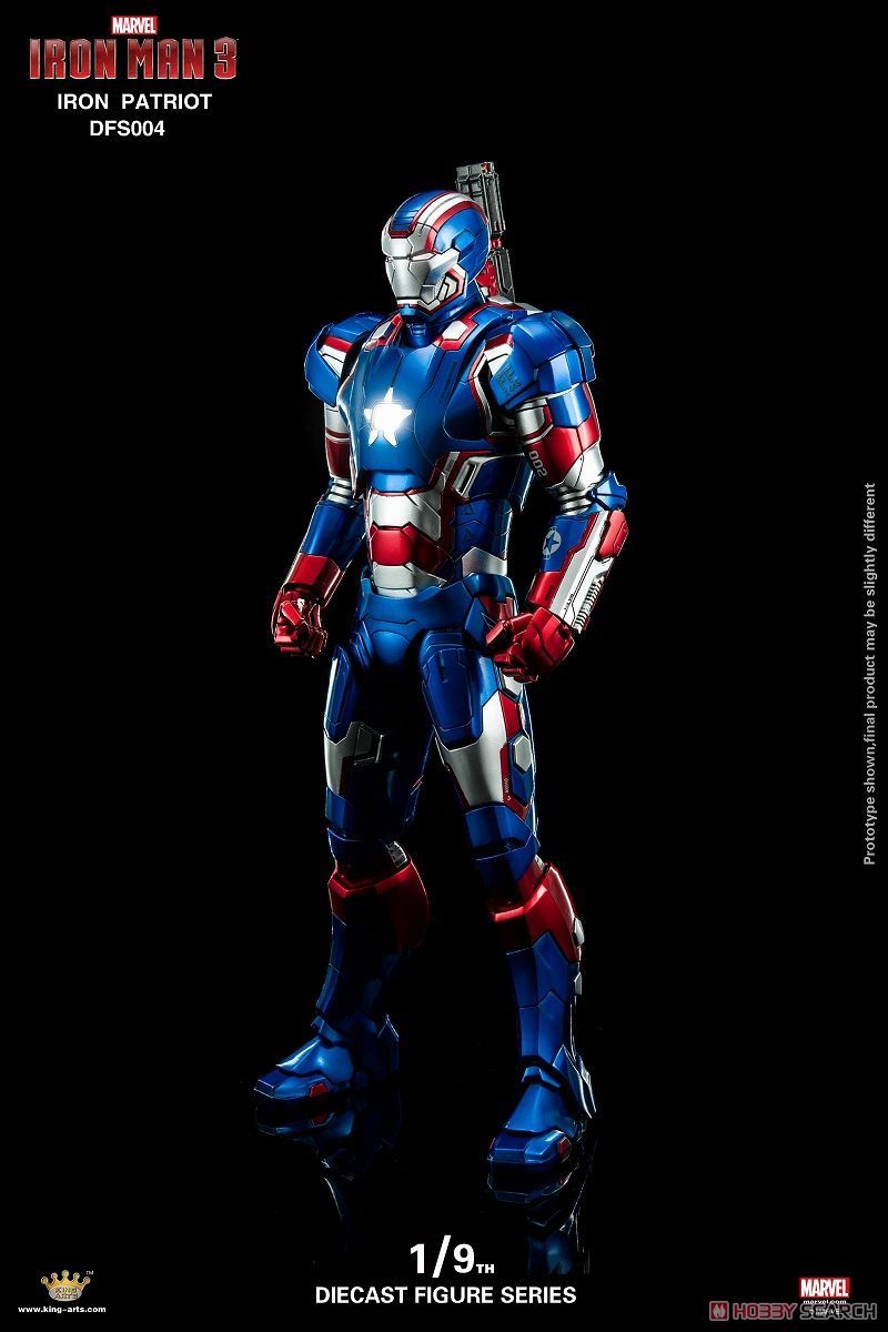 King Arts 1:9 Scale Iron Man Iron Patriot Collectible Figure