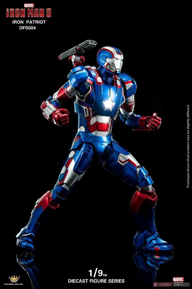 King Arts 1:9 Scale Iron Man Iron Patriot Collectible Figure