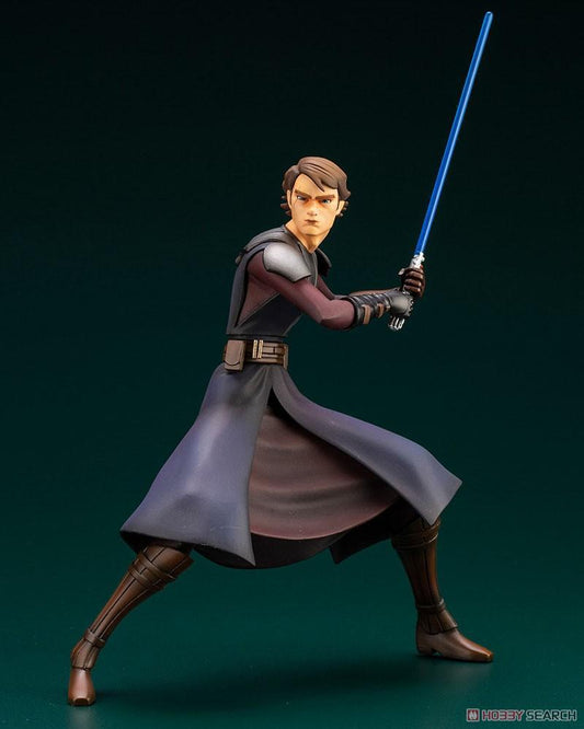 Kotobukiya Star Wars: The Clone Wars Artfx+ Anakin Skywalker - The Clone Wars Ver. 1:10 Scale Pre-Painted PVC Easy-to-Assemble Statue