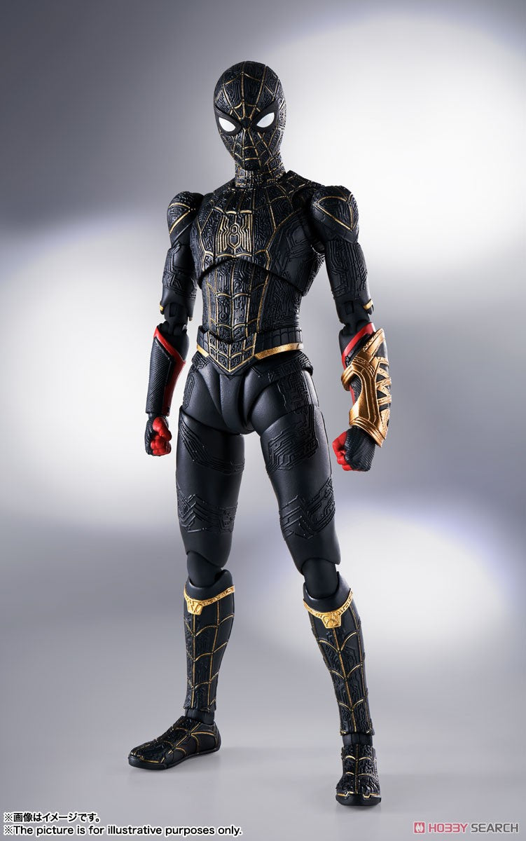 Bandai S.H.Figuarts Spider-Man ( Black &amp; Gold Suit ) ( Spider-Man : No Way Home )