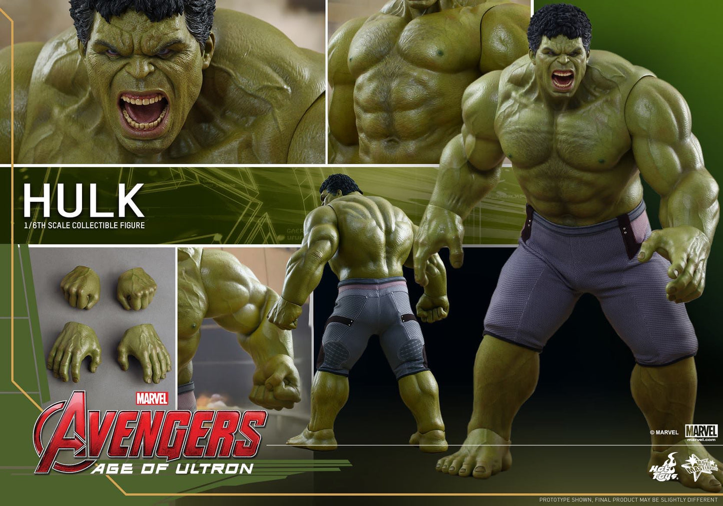 Hot Toys Avengers: Age of Ultron - Hulk MMS286