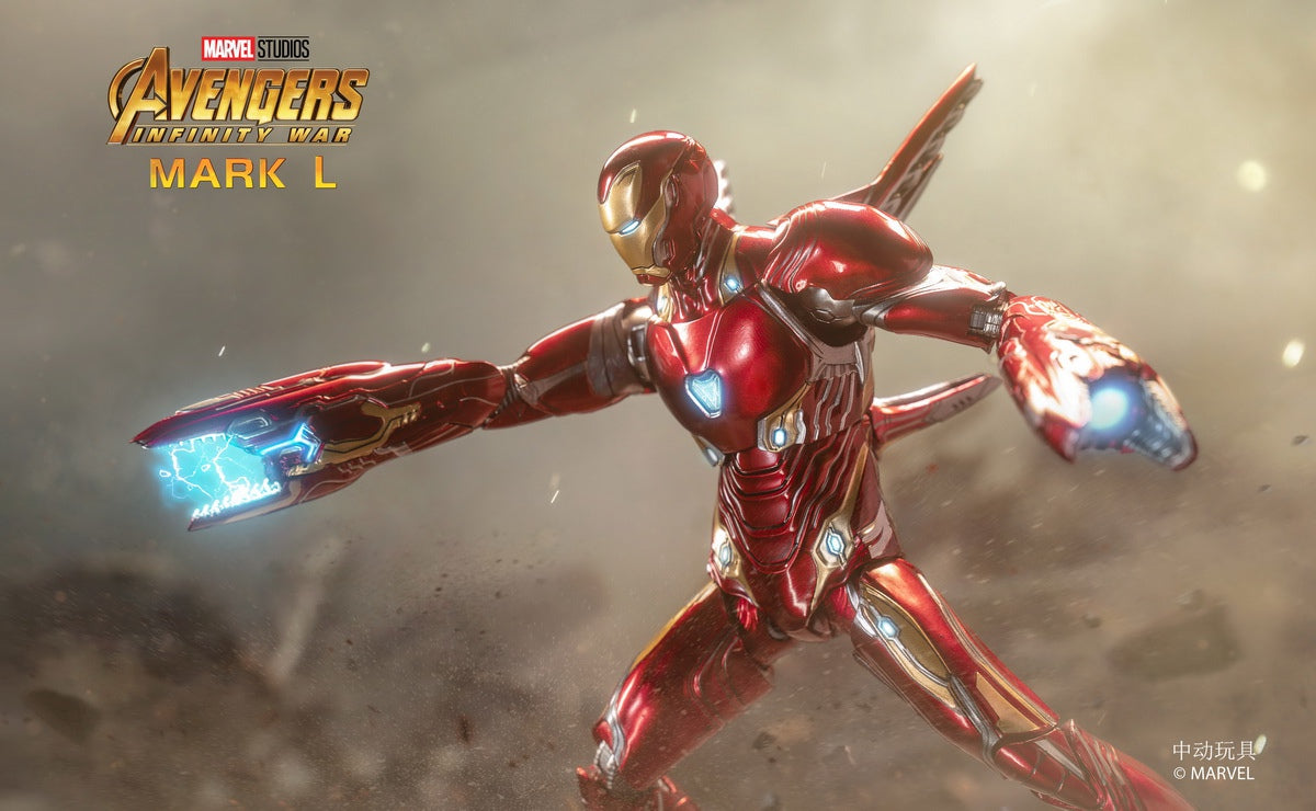 ZD Toys 1:10 Scale Collectible Figure Infinity War -Iron Man Mark L (Deluxe Version) ( NO  Light Up Function )