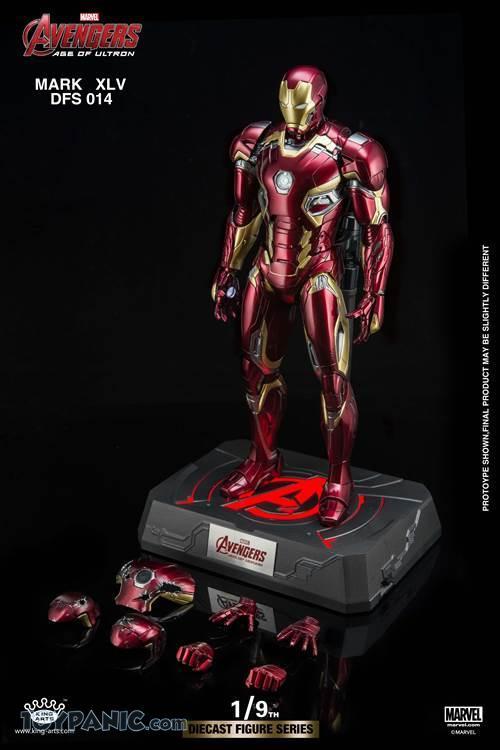 King Arts 1:9 Scale Iron Man Mark XLV Collectible Figure