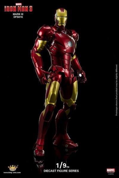 King Arts 1:9 Scale Iron Man 3 Iron Man Mark III Collectible Figure