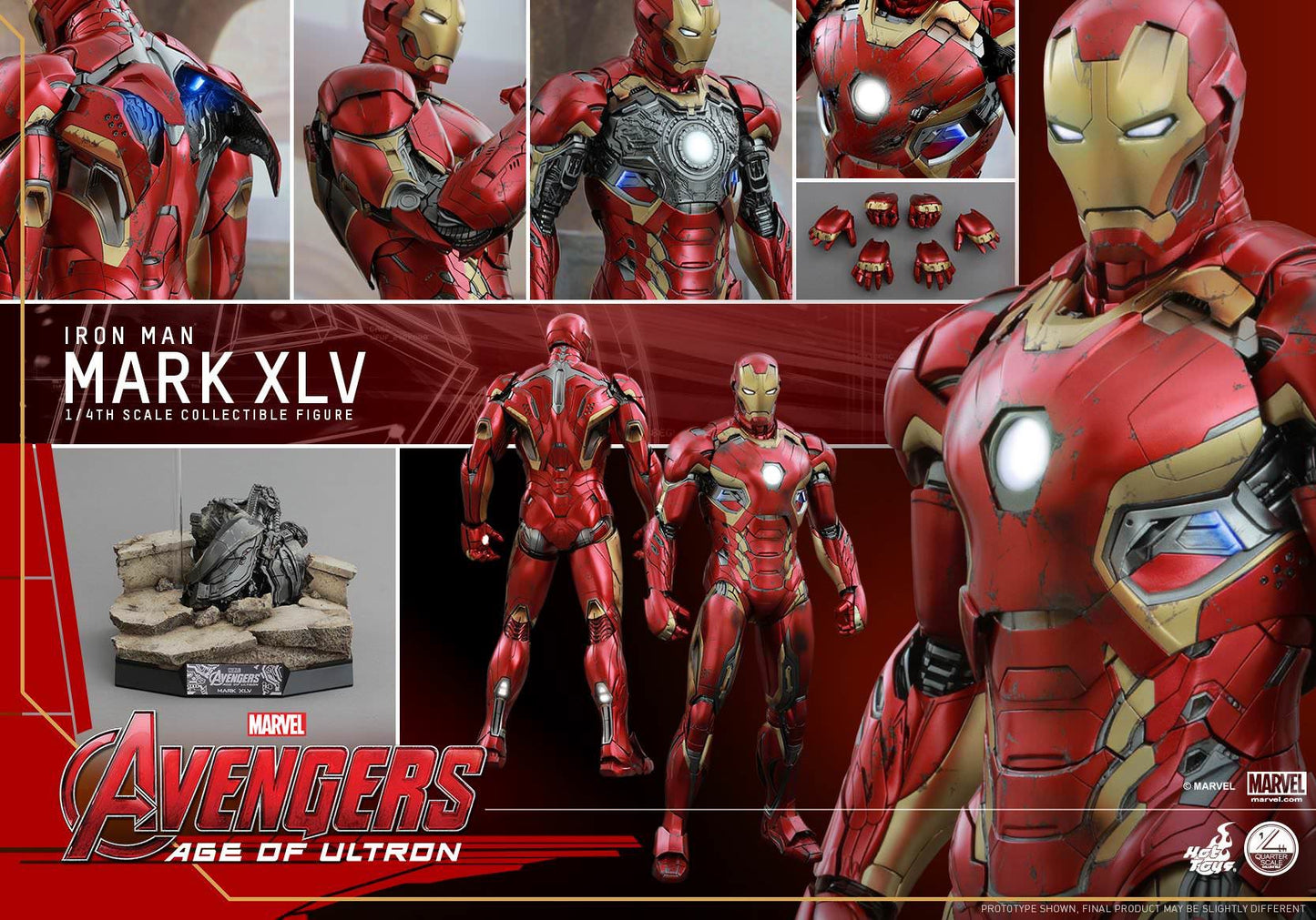 Hot Toys Avengers: Age of Ultron - Mark XLV 1/4th Scale (Special Edition) QS006