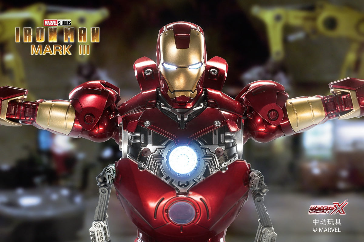 ZD Toys Iron Man Mark III 1:5 Scale Collectible Figure (With Light Up Function)