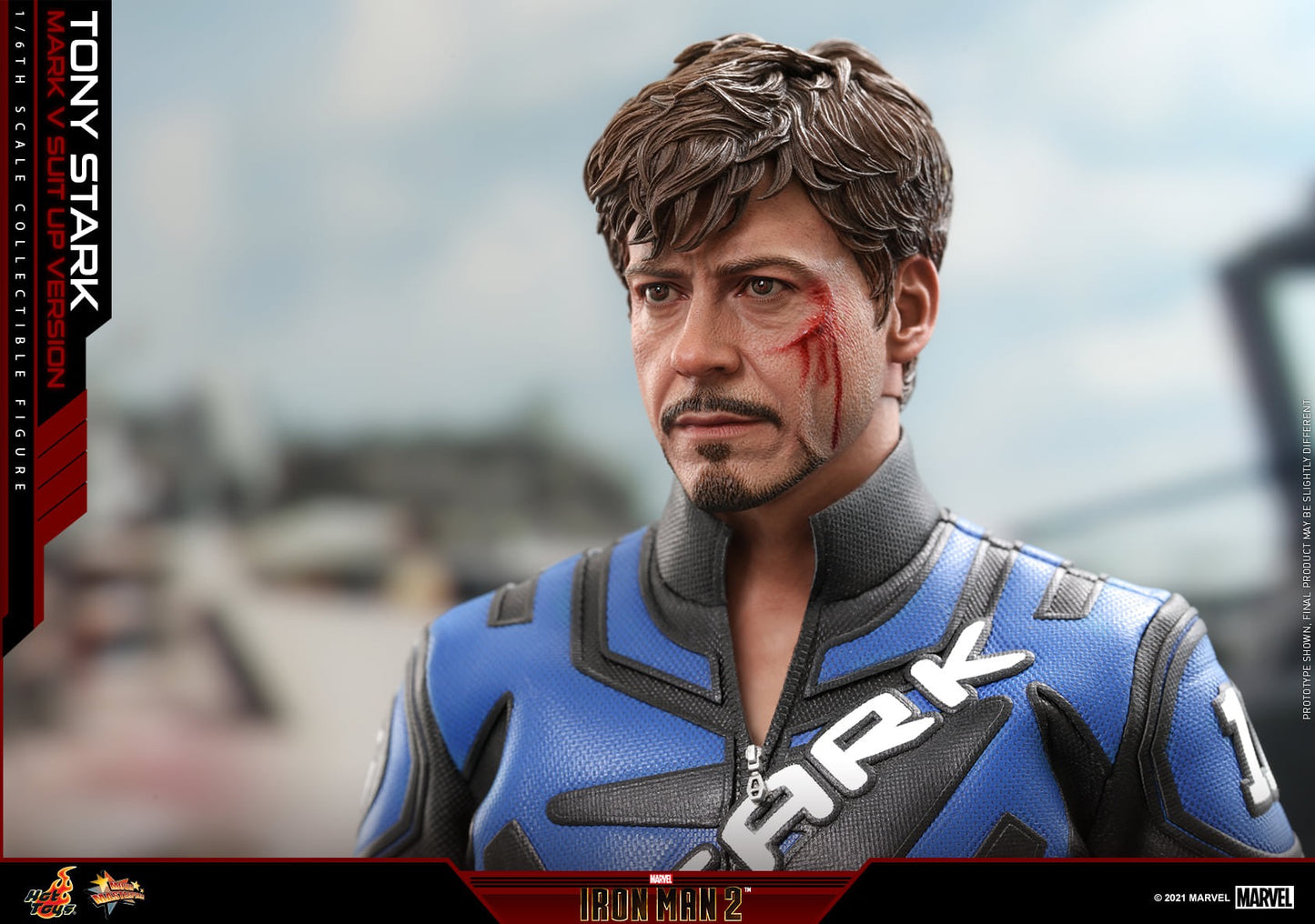 Hot Toys Iron Man 2 - 1:6 Scale Tony Stark (Mark V Suit up Version) Collectible Figure (Standard Version) MMS599