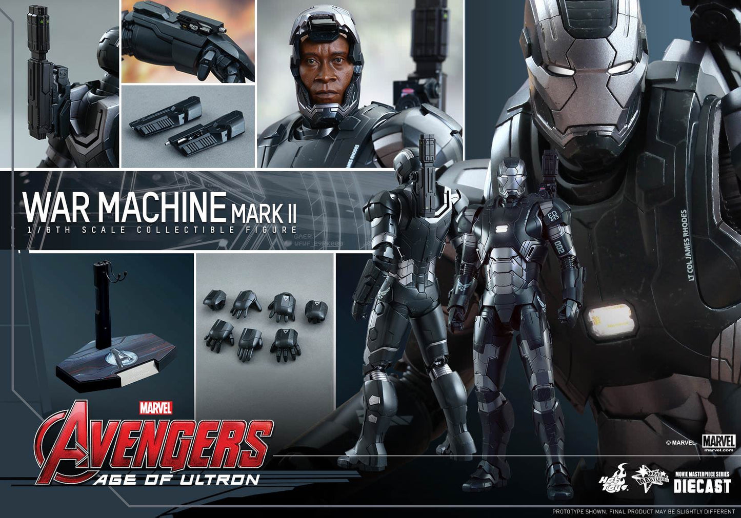 Hot Toys Avengers: Age of Ultron : War Machine Mark II MMS290D10