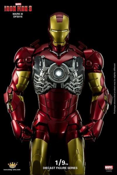 King Arts 1:9 Scale Iron Man 3 Iron Man Mark III Collectible Figure