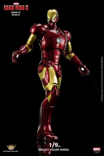 King Arts 1:9 Scale Iron Man 3 Iron Man Mark III Collectible Figure