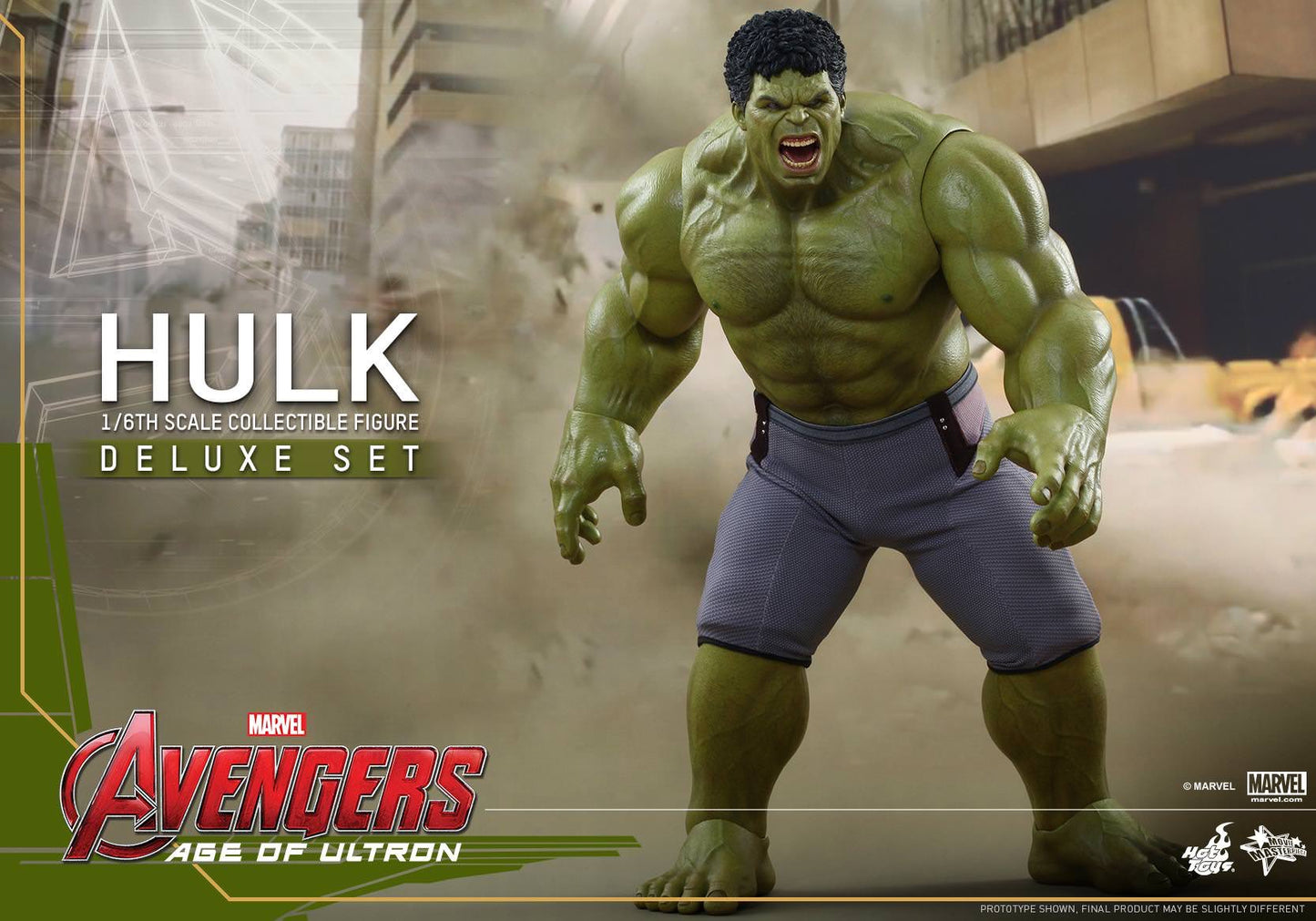 Hot Toys Avengers: Age Of Ultron Hulk Deluxe Collectible Set MMS287