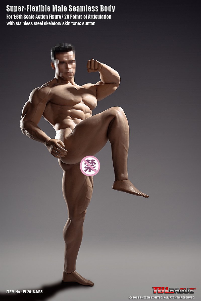 Phicen TBLeague M35 1/6th Scale Super Flexible Male Seamless Muscular Body