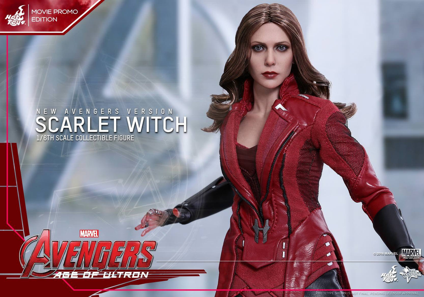 Hot Toys Avengers: Age of Ultron Scarlet Witch (New Avengers Version) Movie Promo Edition MMS357