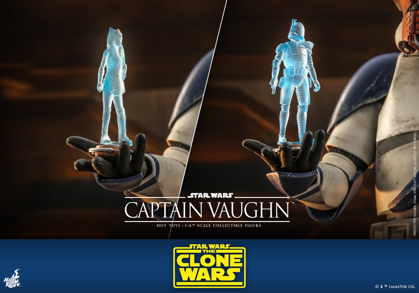 Hot Toys 1:6 Scale Star Wars : The Clone Wars™ - Captain Vaughn™ Collectible Figure TMS065