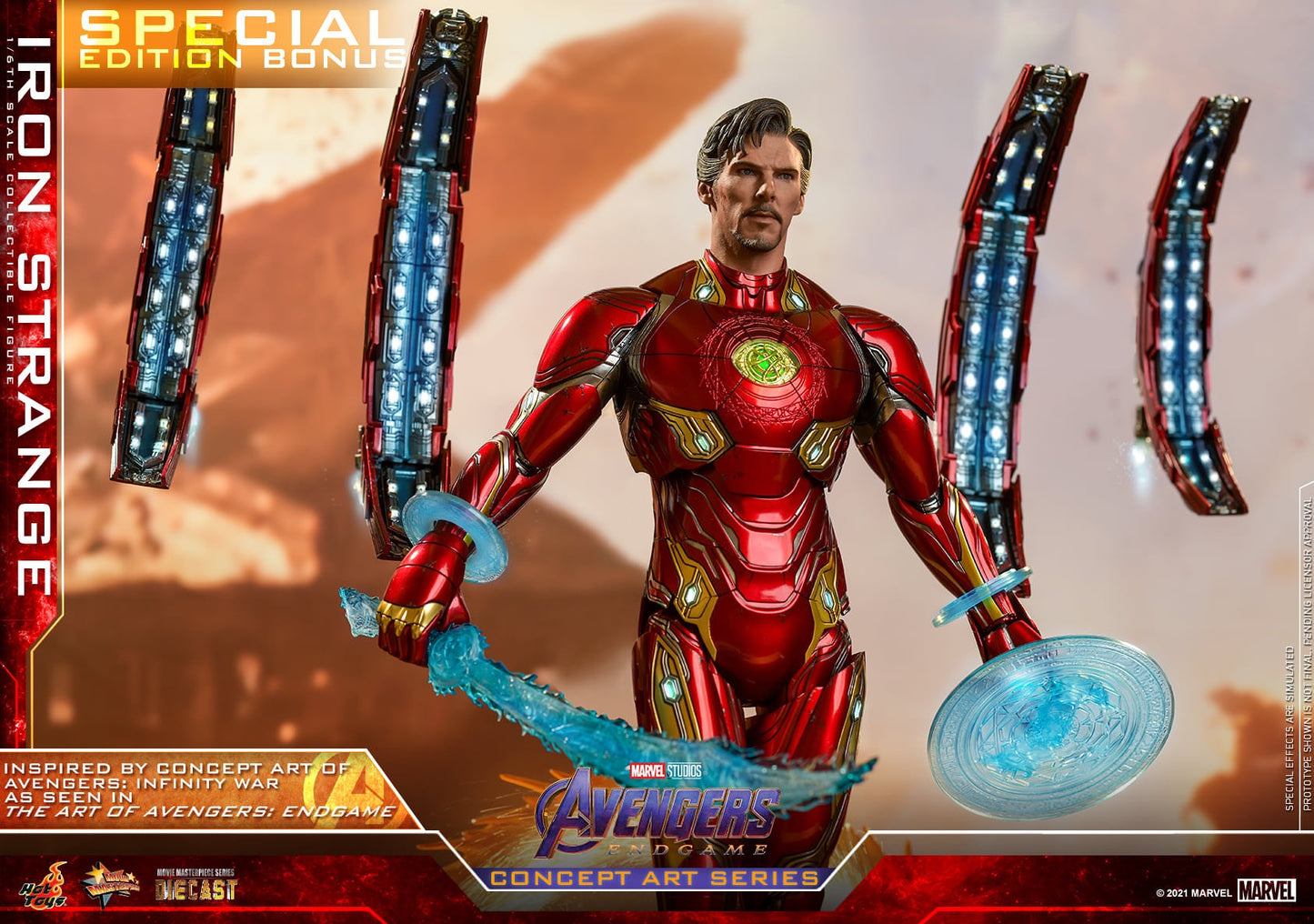 Hot Toys Avengers: Endgame (Concept Art Series) - 1:6 Scale Iron Strange Figure MMS606D41B (Special Version)