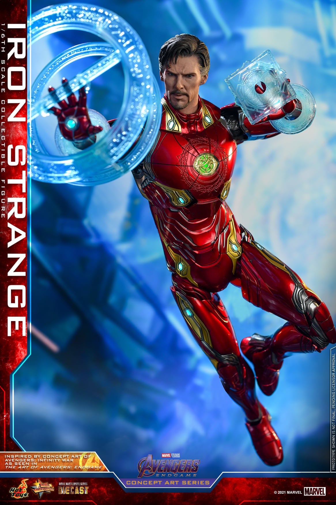 Hot Toys Avengers: Endgame (Concept Art Series) - 1:6 Scale Iron Strange Figure MMS606D41B (Special Version)