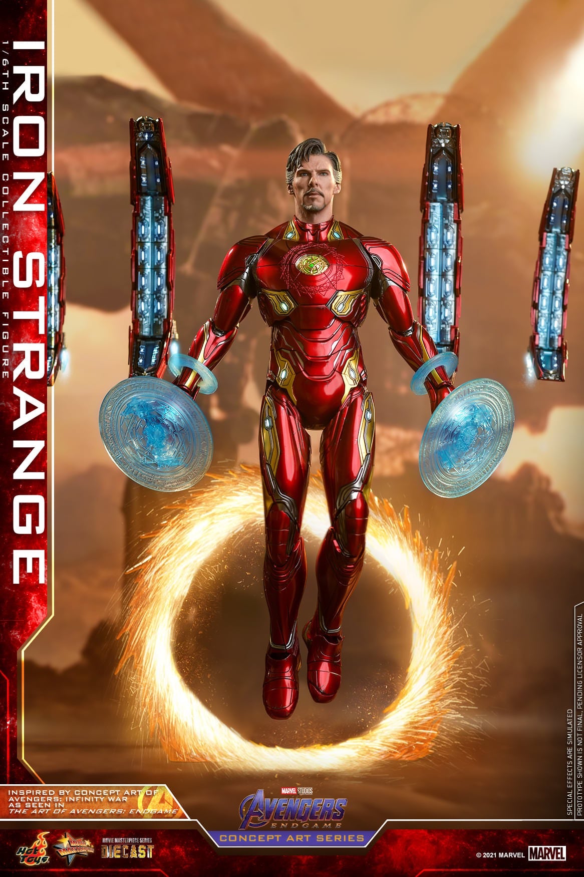 Hot Toys Avengers: Endgame (Concept Art Series) - 1:6 Scale Iron Strange Figure MMS606D41B (Special Version)