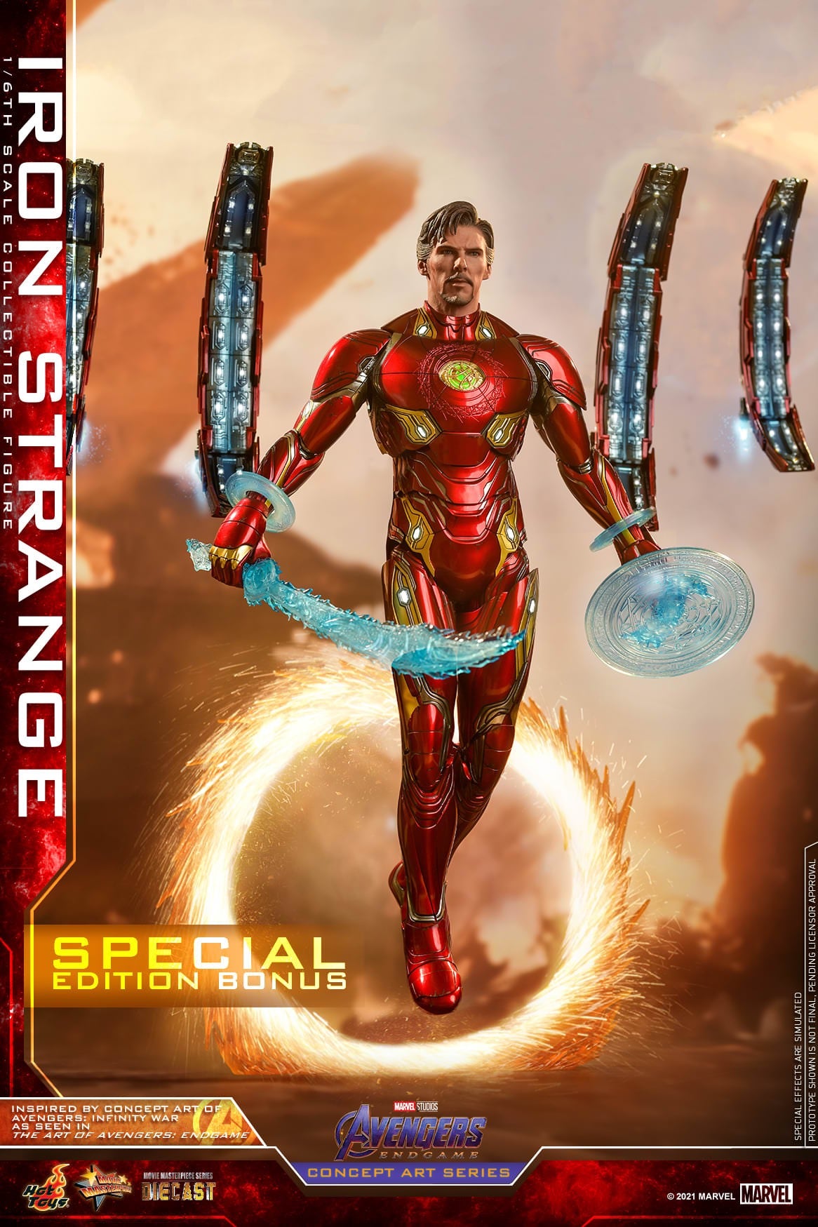 Hot Toys Avengers: Endgame (Concept Art Series) - 1:6 Scale Iron Strange Figure MMS606D41B (Special Version)