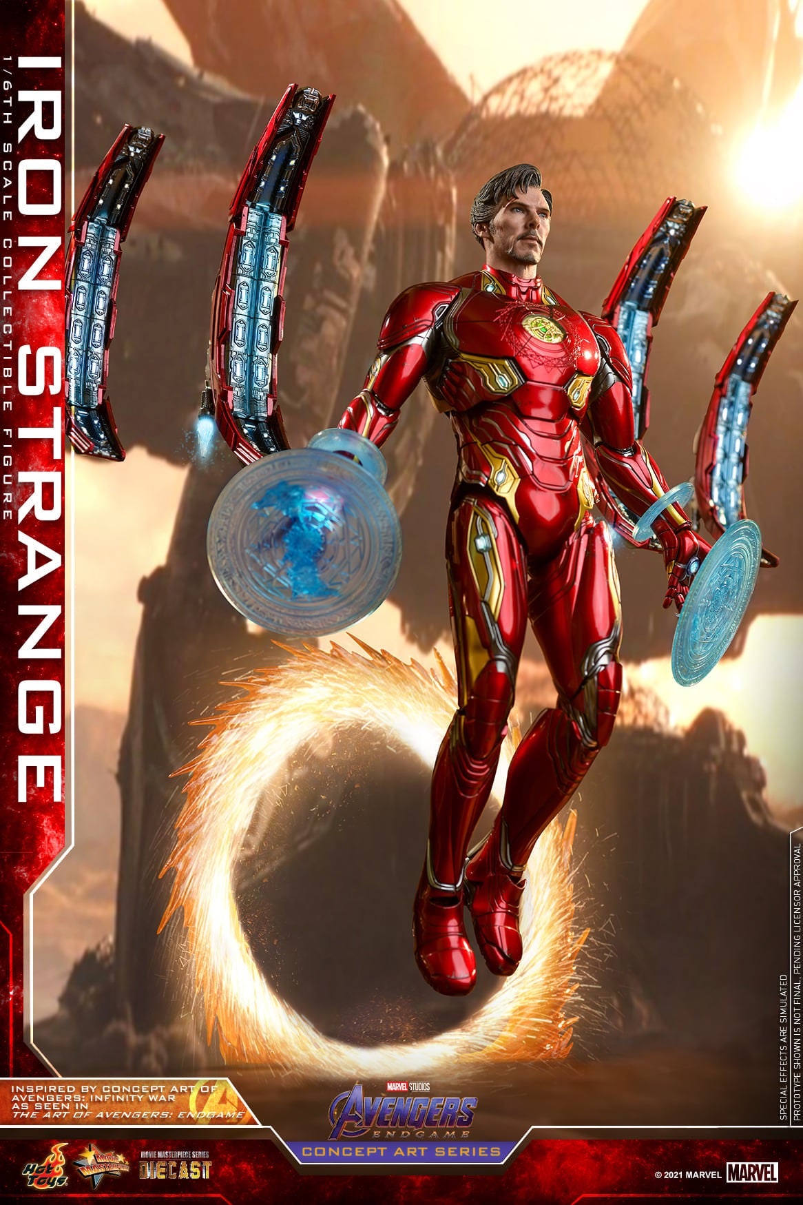 Hot Toys Avengers: Endgame (Concept Art Series) - 1:6 Scale Iron Strange Figure MMS606D41B (Special Version)