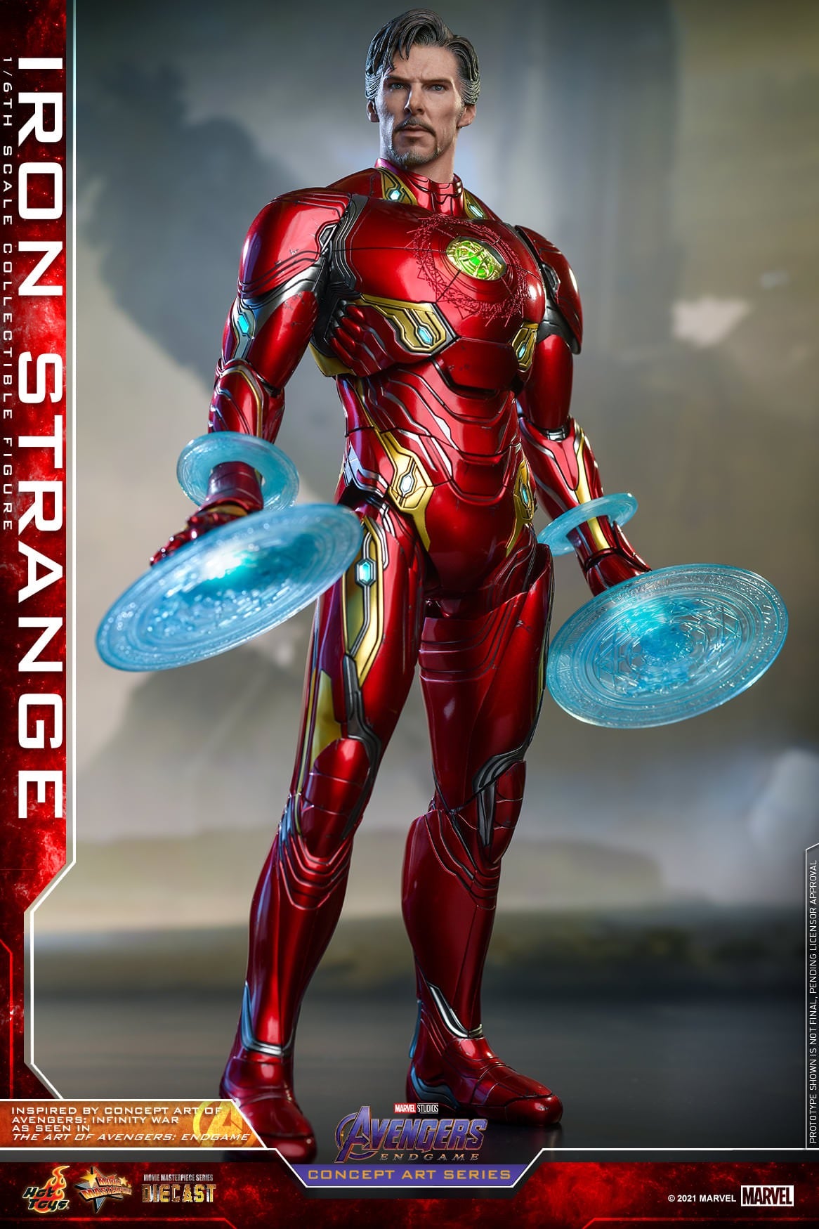 Hot Toys Avengers: Endgame (Concept Art Series) - 1:6 Scale Iron Strange Figure MMS606D41B (Special Version)