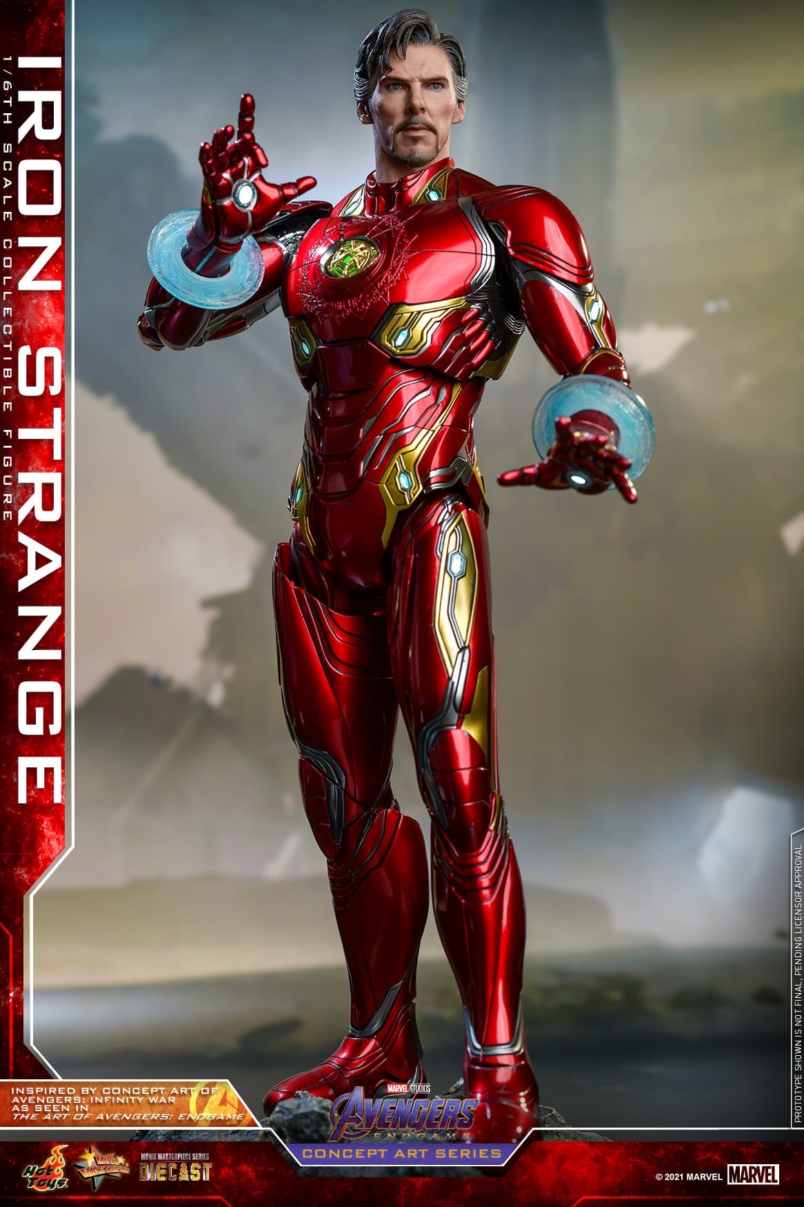 Hot Toys Avengers: Endgame (Concept Art Series) - 1:6 Scale Iron Strange Figure MMS606D41B (Special Version)