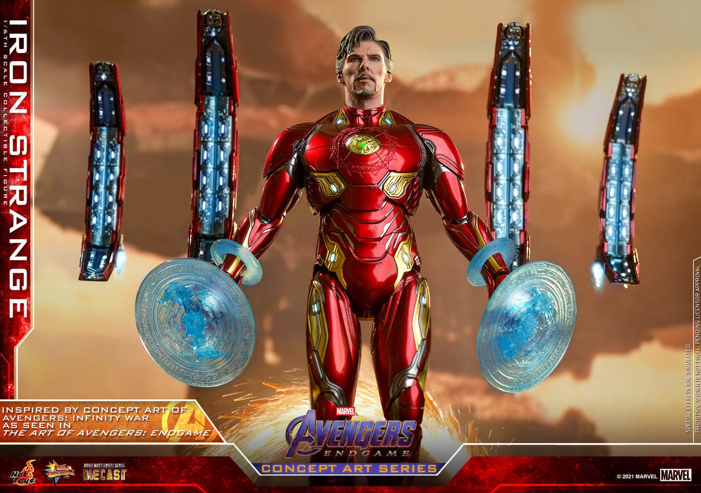 Hot Toys Avengers: Endgame (Concept Art Series) - 1:6 Scale Iron Strange Figure MMS606D41B (Special Version)