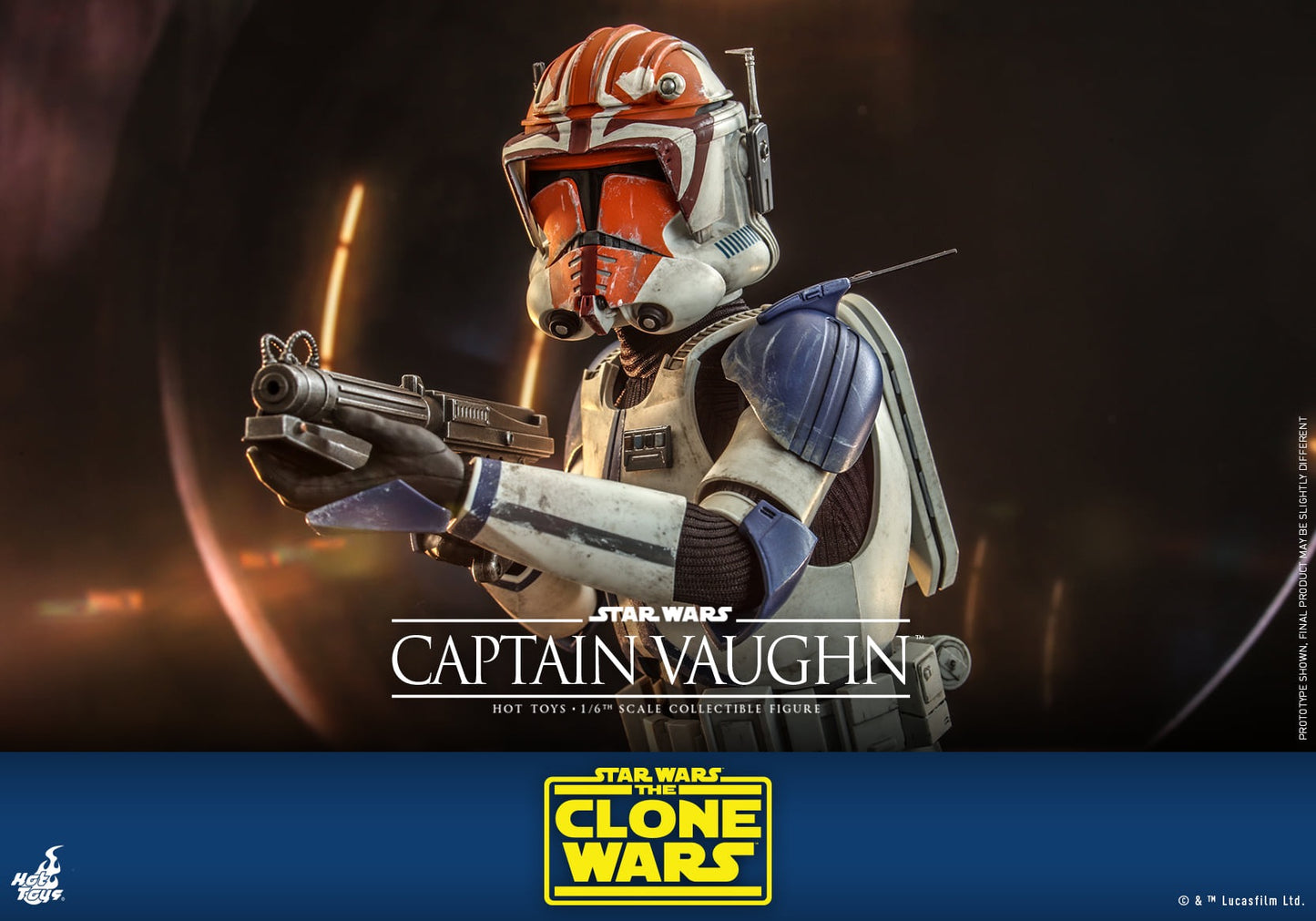 Hot Toys 1:6 Scale Star Wars : The Clone Wars™ - Captain Vaughn™ Collectible Figure TMS065