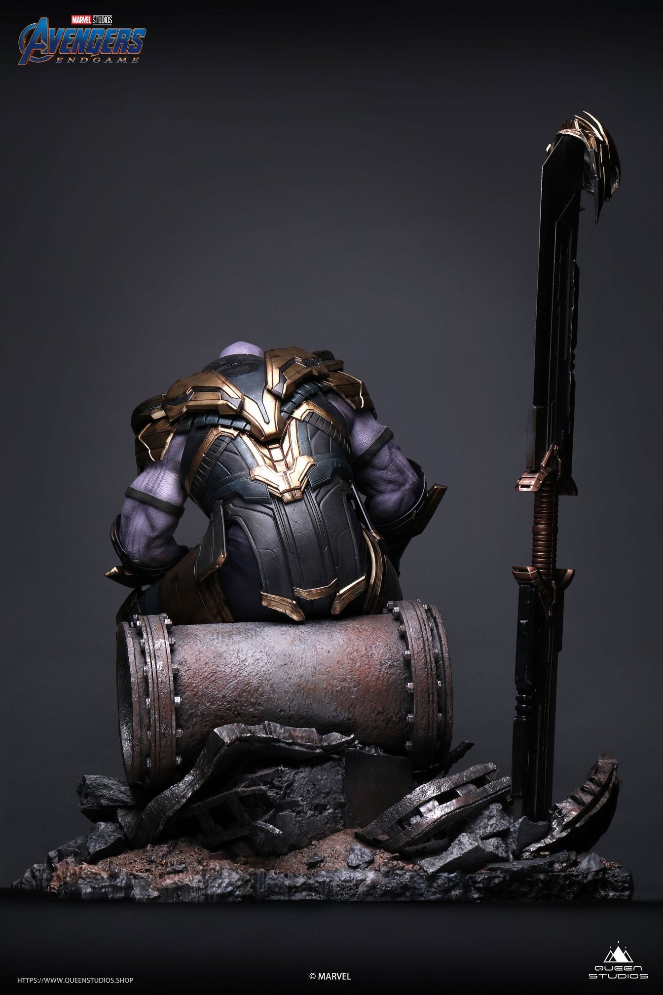 Queen Studios Avengers: Endgame 1:4 Scale Thanos Collectible Statue (Premium Edition)