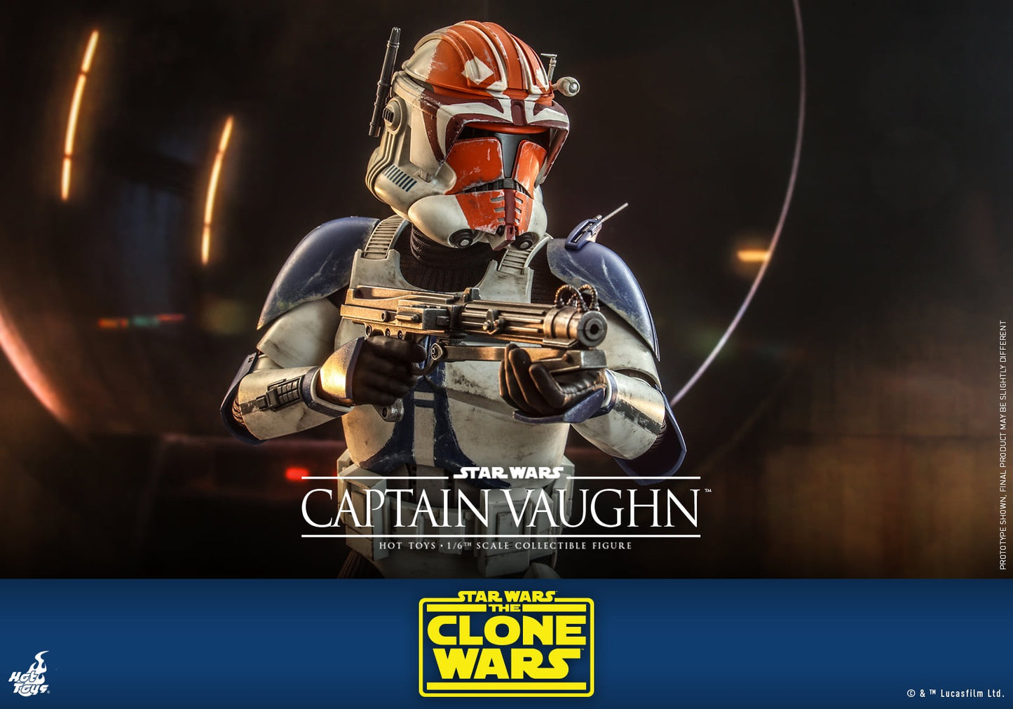 Hot Toys 1:6 Scale Star Wars : The Clone Wars™ - Captain Vaughn™ Collectible Figure TMS065