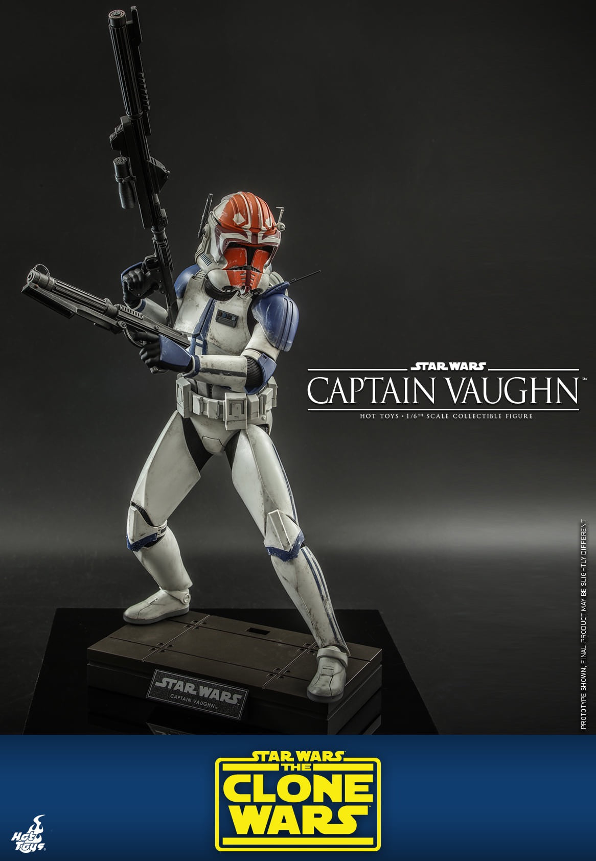 Hot Toys 1:6 Scale Star Wars : The Clone Wars™ - Captain Vaughn™ Collectible Figure TMS065